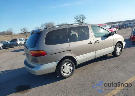 1999 Toyota Sienna Xle из США, поврежденный, VIN 4T3ZF13C2XU165474